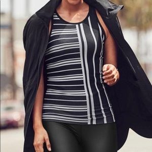 Athleta blue and white tank top